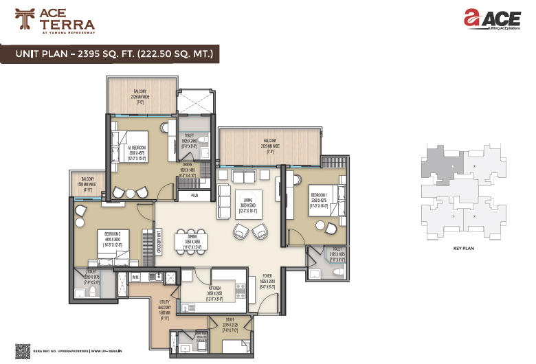 2 BHK Floor Size